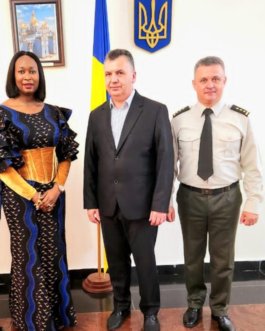 Photo: PYWF president, Kwache, visits Ukraine envoy